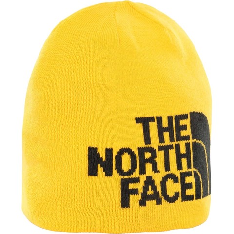 Картинка шапка The North Face highline beta beanie Yellow/Tnf Black - 1