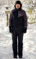Утеплённый прогулочный костюм Nordski Premium Sport Grey/Black мужской