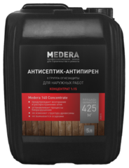 2020-5  Medera 140 Concentrate  5л,Антисептик -антипирен (2 группа ) для наружных работ ,концентрат 1/15