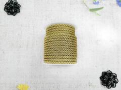 Шнур витой мебельный, ш. 5 мм, люрекс золото