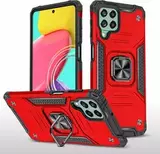 Противоударный чехол Strong Armour Case с кольцом для Samsung Galaxy M53 5G (Красный)