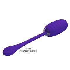 Фиолетовое перезаряжаемое виброяйцо Kirk - 