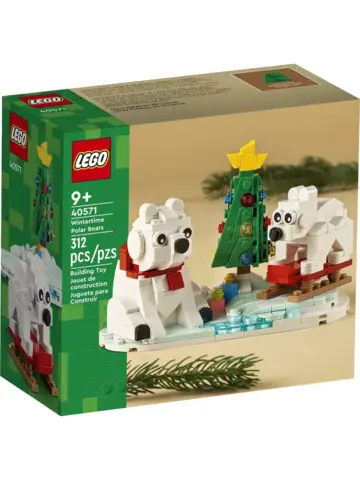 Новогодний сувенирный набор 40571 Зимние белые медведи