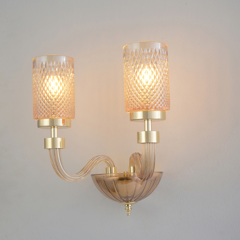 Настенный светильник Crystal Lux SILVESTRO AP2 AMBER