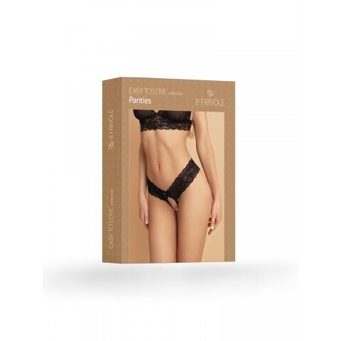 Пикантные трусики с доступом и кружевом в цветочный узор Easy to Love (2XL/3XL, 50-52)
