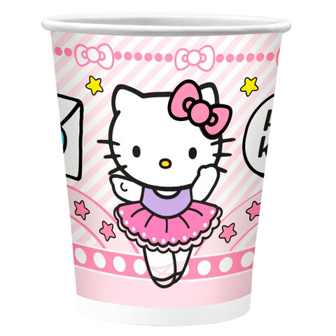 Стаканы, Граффити, Hello Kitty, 250 мл, 6 шт.