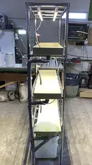 Домашняя стеллажная многоярусная гидропонная установка SLIM 3 ЯРУСА 180x850x350мм