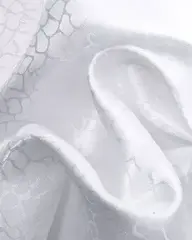 Ткань подкладочная Жаккард, шир. 145 см, 90(+/-5) гр/м2, вискоза 48%, п/э 52%, белый