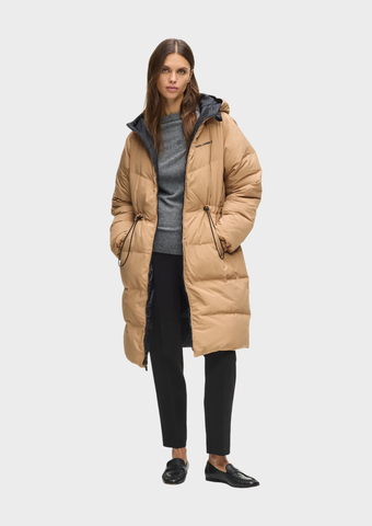 Пуховик двухсторонний KARL LAGERFELD Reversible Long Logo Down Coat