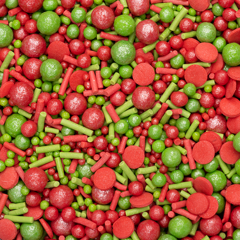 Посыпка Декоративный микс (красный, зеленый) 50 г