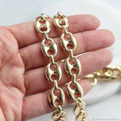 Цепочка 16*12 мм, позолота, 19 см, А311-1 (19см)