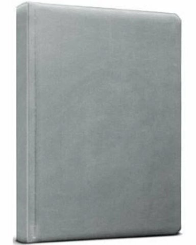 Ежедневник А5, 128л, глосс серый (128П-1886) пухл. обл, недатиров.