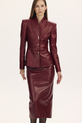 Жакет кожаный