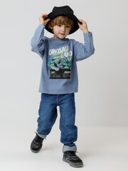 лонгслив  для мальчика  КР 302256/синий 3926 к614