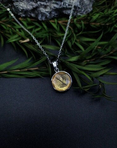 Кулон малый с метеоритом Муонионалуста