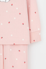 пижама  для девочки  К 1581/тропический персик,клубничный мусс