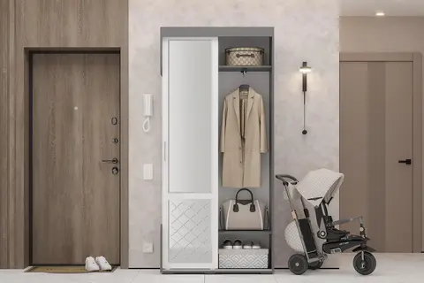 Прихожая Варда графит / белый