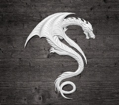 Силиконовый молд Дракон №3 Ледяной дракон ( Игра престолов)