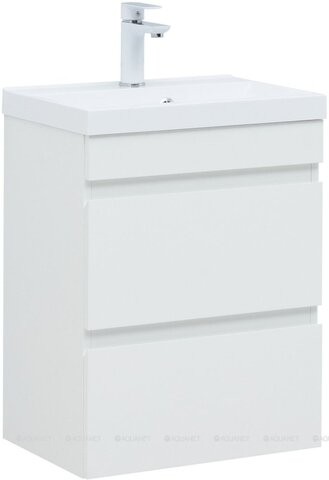 Aquanet 335869 Тумба с раковиной Нота new 50 цв.белый глянец (335869)