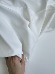 Вискоза с нейлоном, плательная ткань, Белый теплый