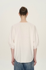 Белая блуза из хлопка