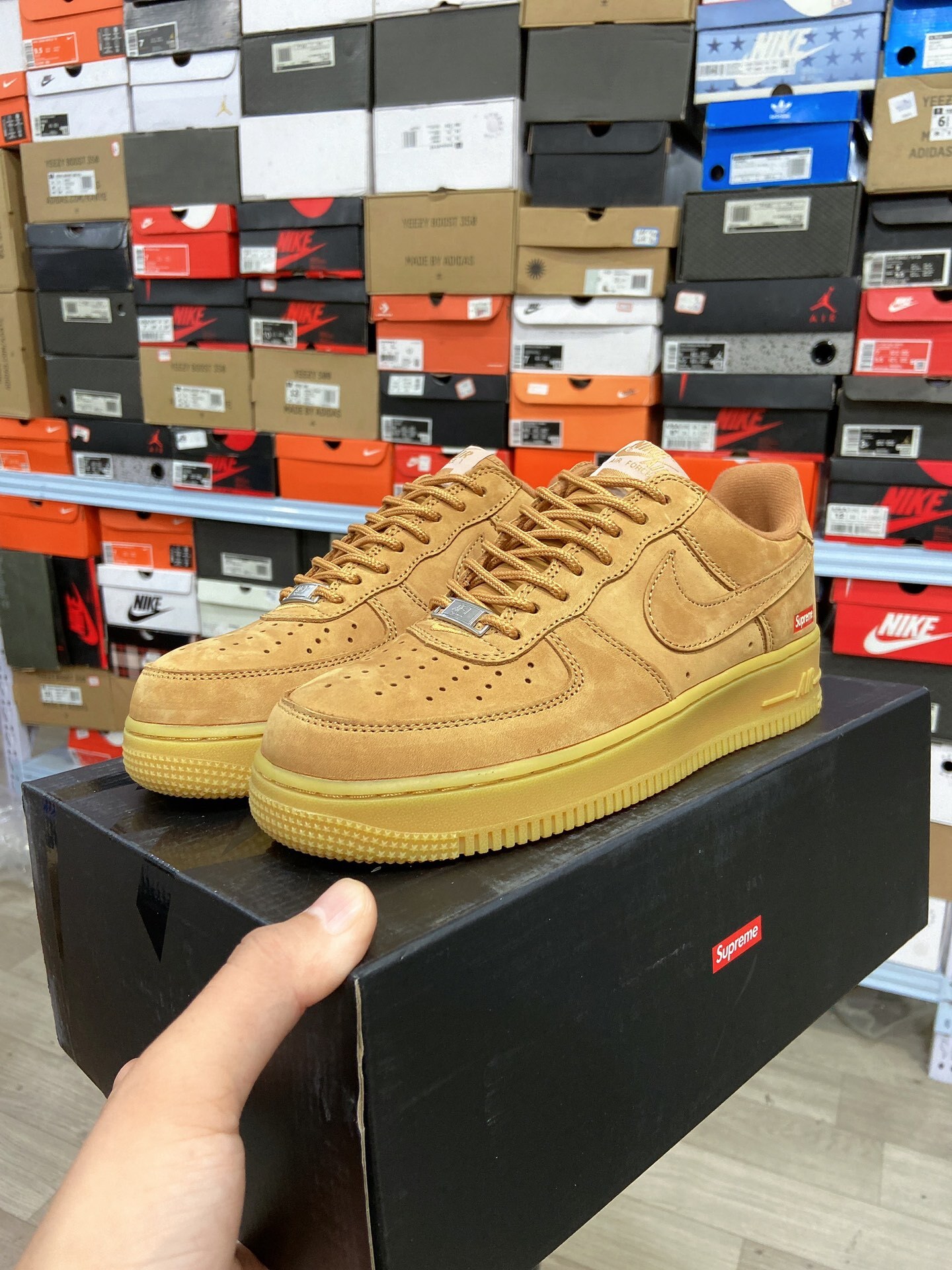 Nike Supreme x Air Force 1 Low SP Wheat