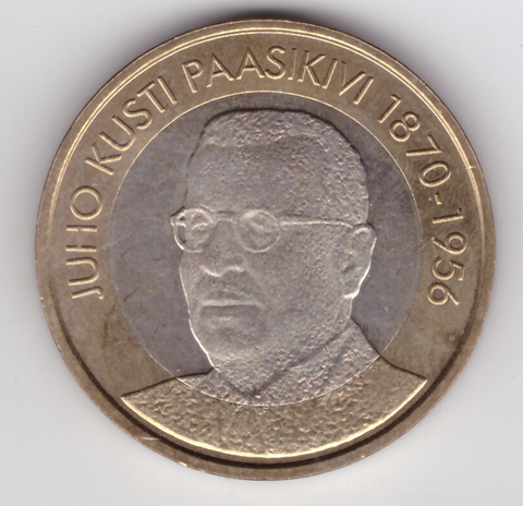 5 евро 2017 г. 7 президент Юхо Кусти Паасикиви Финляндия.