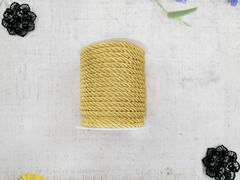 Шнур витой мебельный, ш. 5 мм, жёлтый