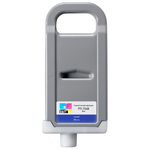 Картридж ITSinks для Canon, PFI-706 Blue, 700 мл (6689B001) Canon ImagePrograf  iPF8300, iPF8300S, iPF8400, iPF8400SE, iPF9400S, PFI-706B, Синий / Blue