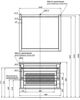 Aquanet 243781 Тумба Бостон М 100 цв.белый мат.(ручки золото) (243781)
