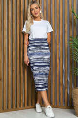 Юбка Ялта (сине-белая) Ю13389-10М LT Collection