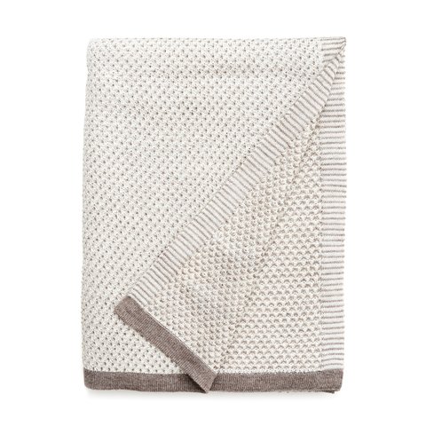 Плед 130x180 Elvang Raindrops Ivory