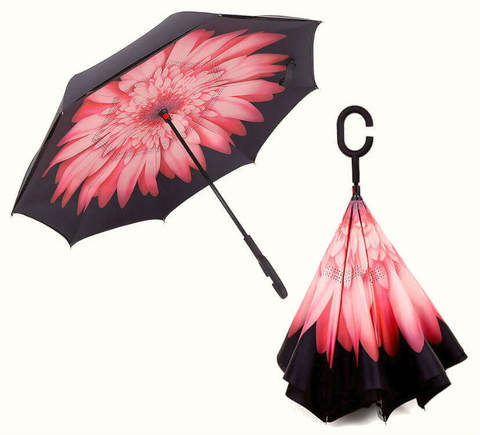Обратный зонт ReU Pink Aster (арт.RU-7)