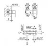 Cezares PORTA-VDIM3-M-NOP PORTA-VDIM3-M-NOP Встраиваемый однорычажный смеситель для душа с поворотным переключателем на 3 выхода, исполнение черный матовый