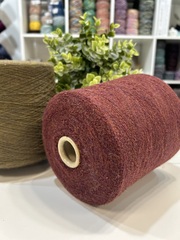 Кашемир 60%, альпака 40% LORO PIANA MAL 1300 букле сангрия меланж