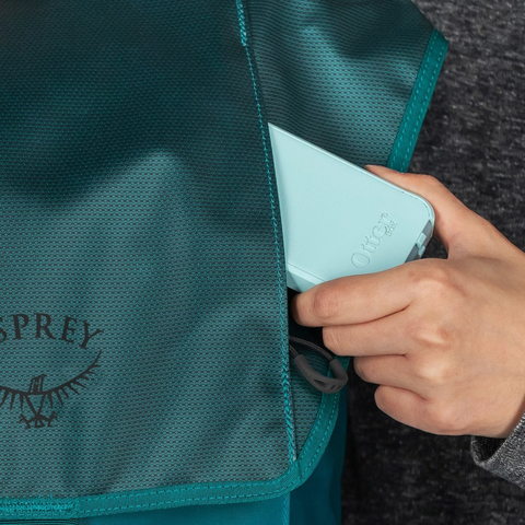 Картинка рюкзак городской Osprey Transporter Flap Westwind Teal - 9