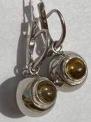 Манджера (серьги из серебра)
