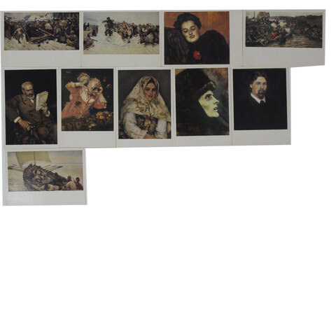 Набор открыток (10 штук) "Изобразительное искусство", Москва 1988г. VF