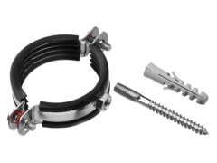 ЗУБР 2?, цинк, 1 шт, трубный хомут с сантехнической шпилькой и дюбелем (37866-59-65)