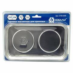 Тарелка магнитная КОБАЛЬТ для крепежа 237 х 136 х 22 мм, прямоугольная (1 шт.) блистер (Арт. 918-009)