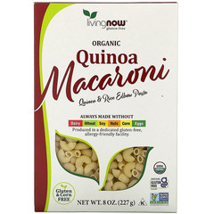 Now Foods, Organic Quinoa Macaroni, Gluten Free, 8 oz (227 g)