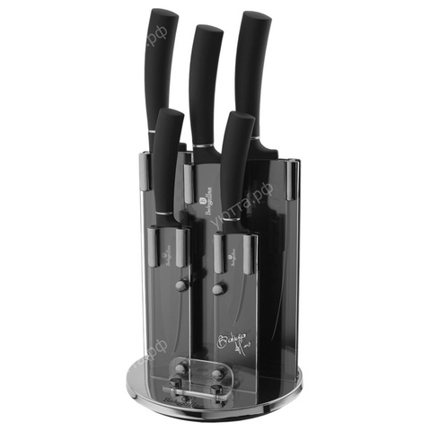 Набор ножей из 6 предметов BH-2382 Black Royal Collection - Черный - купить