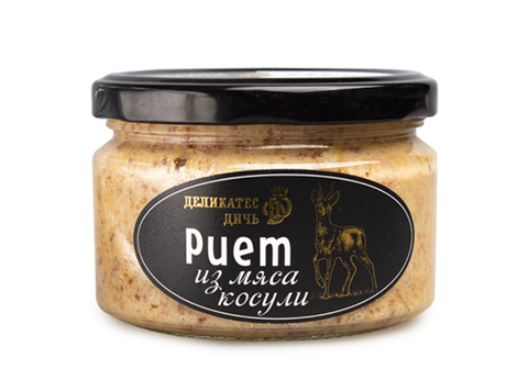 Рийет из мяса косули с грушей и мягким сыром, 200г