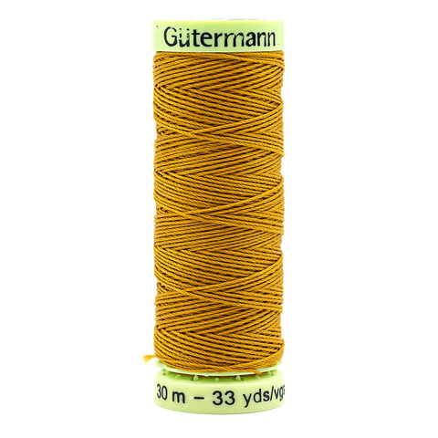 Нить Top Stitch 30/30 м для декоративной отстрочки, Gutermann, 412 охра