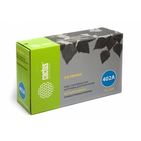 Лазерный картридж Cactus CS-CB402AR (HP 642A) желтый для HP Color LaserJet CP4005, CP4005DN, CP4005N (7'500 стр.)