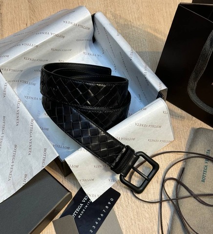 Ремень Bottega Veneta 3,5 см, черный.
