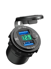 Розетка, разветвитель прикуривателя, 2 USB