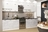 Модульный кухонный гарнитур «Дуся» 3400 (белый бриллиант/цемент), ЛДСП, ДСВ Мебель