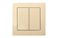 Выключатель Двухклавишный Бежевый LIREGUS EPSILON