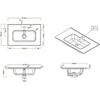 BelBagno BB600/390ETL Керамическая раковина 610х390 мм